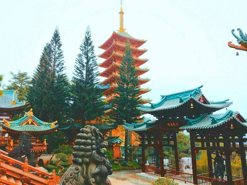 Chùa Minh Thành đậm kiến trúc Nhật Chùa Minh Thành đậm kiến trúc Nhật